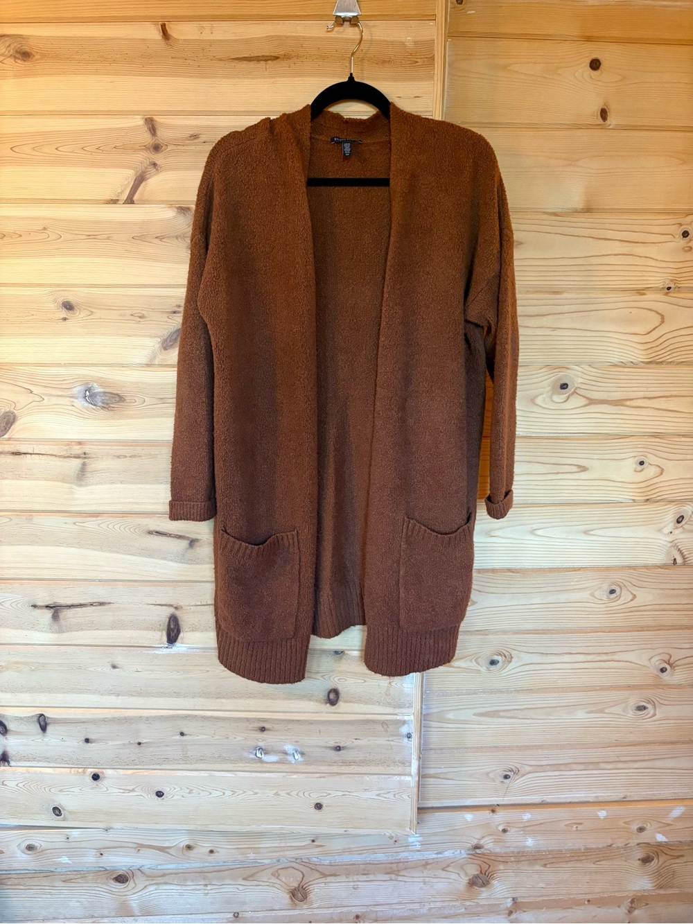 Eileen Fisher Cozy Women's Cardigan Sweater in Rust Brown